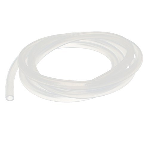 sourcingmap 6mm x 10mm Silicone Vacuum Translucent Tube Beer Water Air Pump Hose Pipe 2 Meter Long